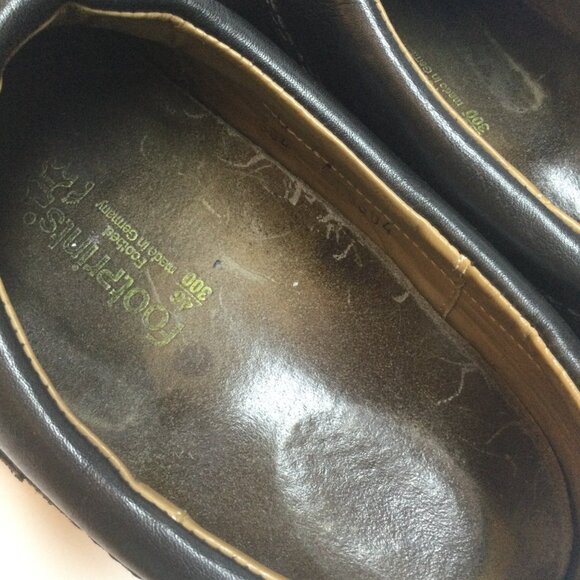 Birkenstock Black Leather Clogs Mules Slip On Mens Shoes Size 46 US 13 Germany